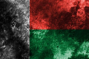 Eski Madagaskar grunge arka plan bayrak