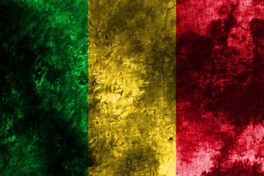 Eski Mali grunge arkaplan bayrağı