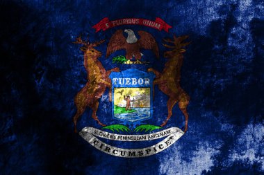 Michigan eyalet grunge bayrak, Amerika Birleşik Devletleri