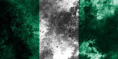 Eski Nijerya grunge arkaplan bayrağı