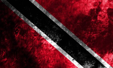 Eski Trinidad ve Tobago grunge arka plan bayrak
