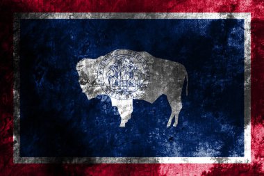 Wyoming eyalet grunge bayrak, Amerika Birleşik Devletleri