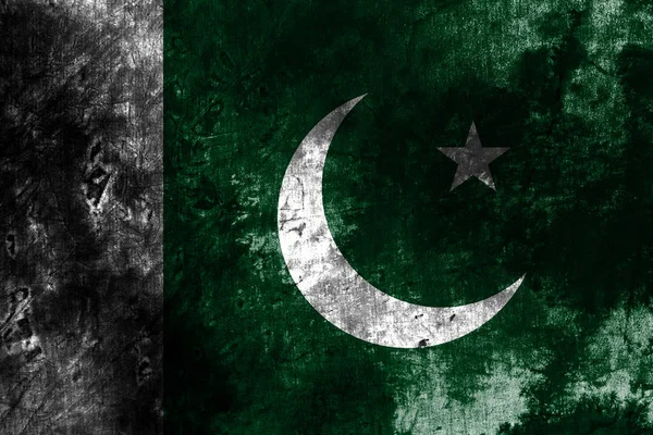 Old Pakistan Grunge Hintergrundflagge — Stockfoto