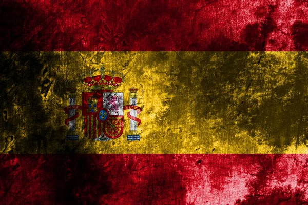 Gamla Spanien Grunge Bakgrund Flagga — Stockfoto