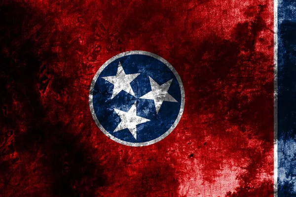 Tennessee State Grunge Flag Estados Unidos América — Fotografia de Stock