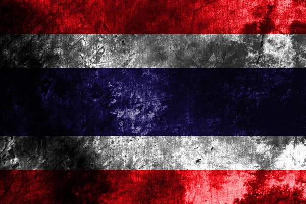 Old Tajlandia Grunge Tle Flag — Zdjęcie stockowe