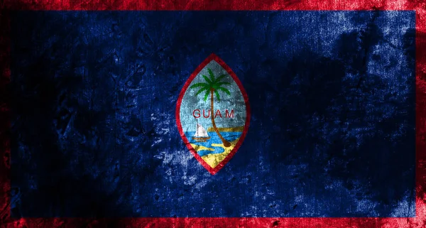 Guam Grunge Flagge Flagge Der Vereinigten Staaten Abhängiges Territorium — Stockfoto