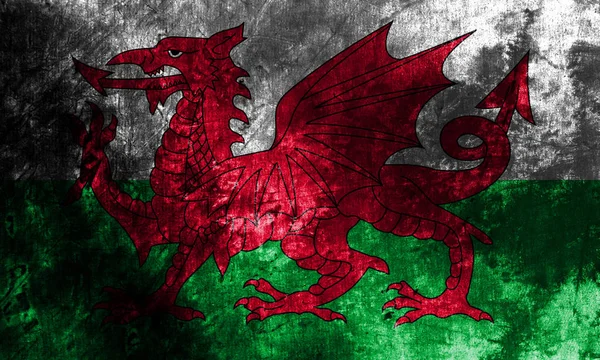 Прапор Уельсу Гранж Частина Великої Британії — стокове фото