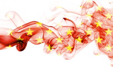 Çin soyut duman bayrak, Vietnam bayrağı.