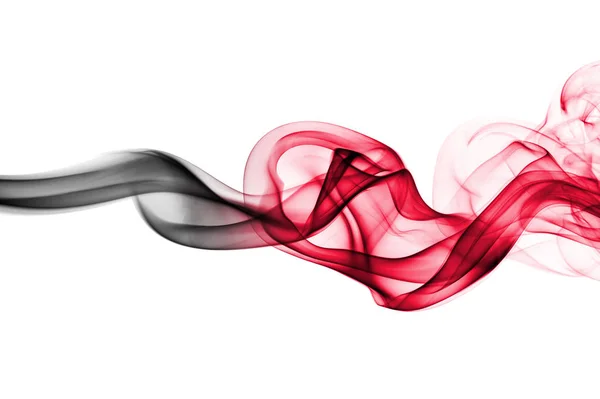 Fumo astratto nei colori della bandiera dell'Albania — Foto Stock