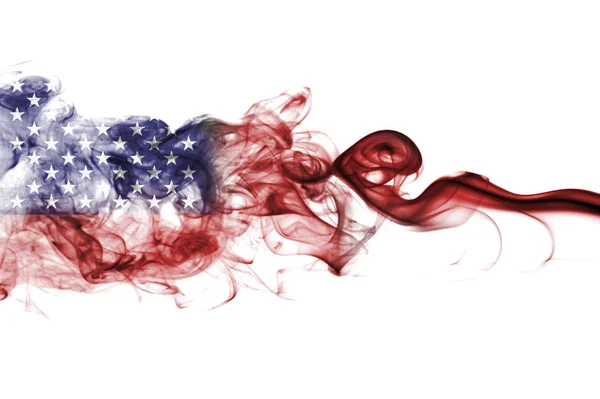 Estados Unidos da América bandeira do fumo, bandeira dos EUA — Fotografia de Stock
