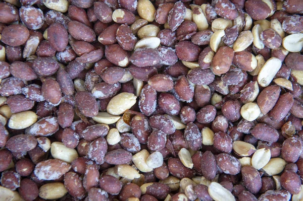 Jordnötter saltade bakgrund — Stockfoto