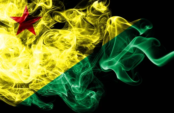 Acre smoke flag, Bundesstaat Brasilien — Stockfoto