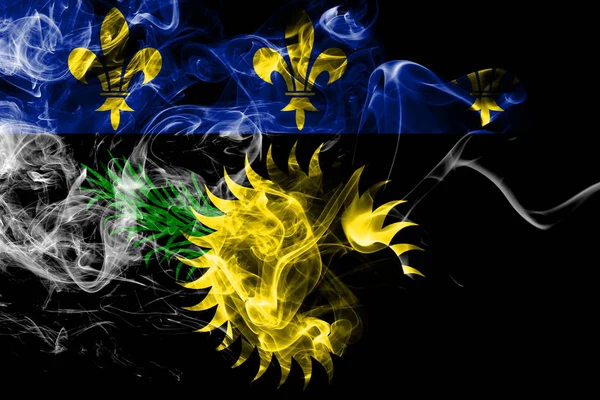 瓜德罗普岛非官方的烟雾旗子, 法国附属的疆土佛罗里达州 — 图库照片