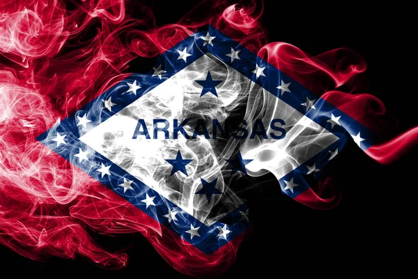 Arkansas state smoke flag, Estados Unidos da América — Fotografia de Stock