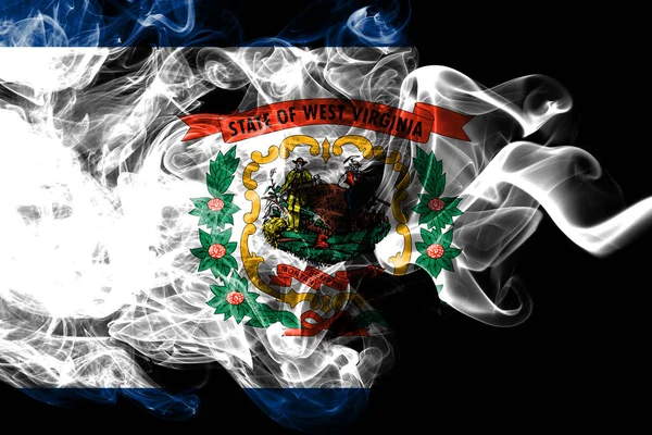 Bandera de humo del estado de West Virginia, Estados Unidos de América — Foto de Stock