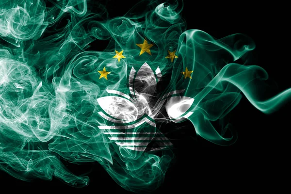 마카오 담배, 종속 영토용 국기 — 스톡 사진