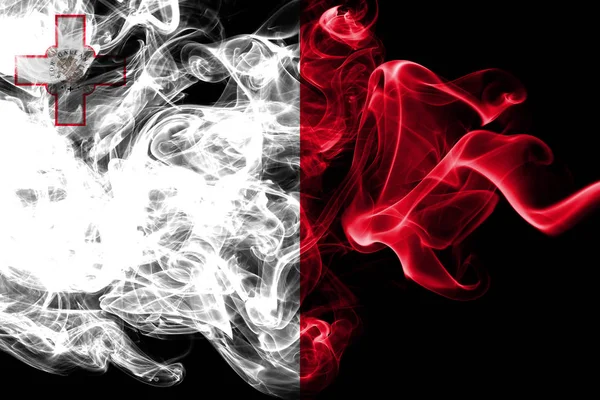 Malta bandera de humo —  Fotos de Stock