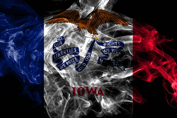 Iowa State Smoking flag, Verenigde Staten van Amerika — Stockfoto