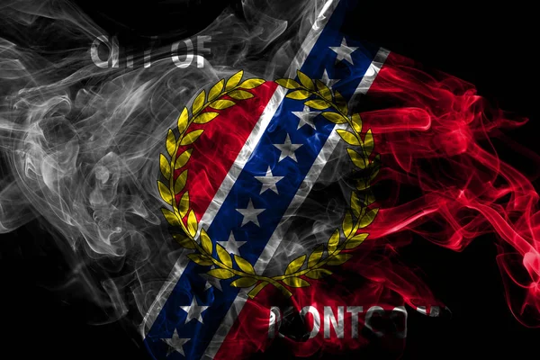 Montgomery city smoke flag, Alabama State, Estados Unidos de Amer — Foto de Stock