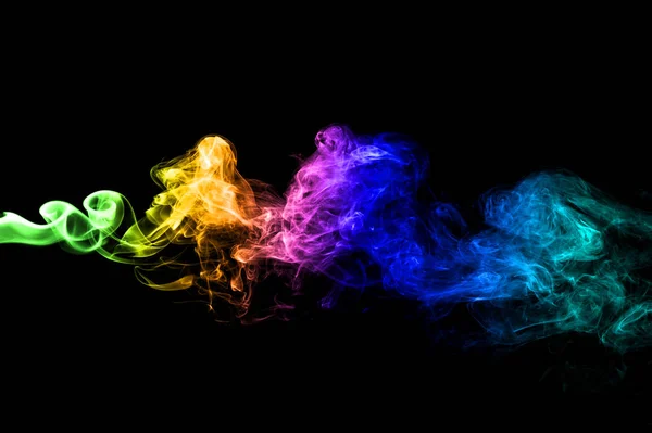 Abstract smoke wave, colorful mystical background