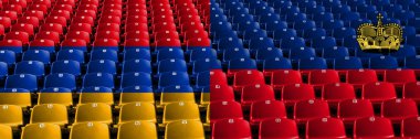 Ermenistan, Ermeni, Lihtenştayn, flip stadyum koltukları konsepti. Avrupa futbol yeterlilik oyunları