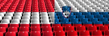 Avusturya, Avusturya, Slovenya, Slovenya stadyum koltuk konsepti. Avrupa futbol yeterlilik oyunları