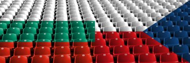 Bulgaristan, Çek Cumhuriyeti, flip stadyum koltuk kavramı. Avrupa futbol yeterlilik oyunları