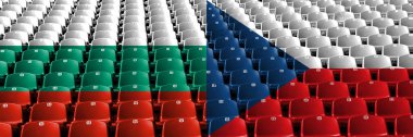 Bulgaristan, Çek Cumhuriyeti stadyum koltuk kavramı. Avrupa futbol yeterlilik oyunları