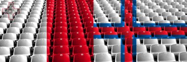 Malta, Malta, Faroe Adaları stadyum koltuk konsepti. Avrupa futbol yeterlilik oyunları