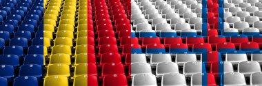 Romanya, Romanya, Faroe Adaları, stadyum koltuk konsepti flip. Avrupa futbol yeterlilik oyunları