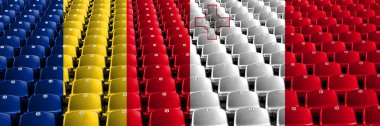Romanya, Romanya, Malta, Malta stadyum larında koltuk konsepti. Avrupa futbol yeterlilik oyunları