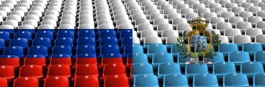 Rusya, San Marino stadyum koltuk kavramı. Avrupa futbol yeterlilik oyunları
