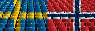 İsveç, İsveç, Norveç, Norveç, flip stadyum koltuk kavramı. Avrupa futbol yeterlilik oyunları