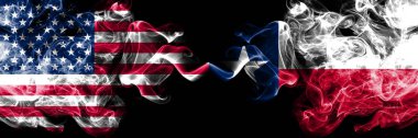 Amerika Birleşik Devletleri, Abd vs Texas devlet arka plan soyut kavram barış bayrakları dumanları.