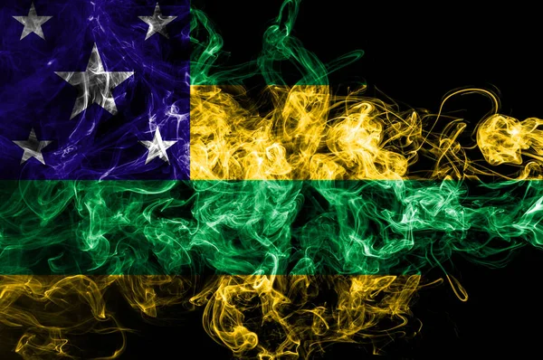 Sergipe Smoke Flag State Brazil — Stock Photo, Image