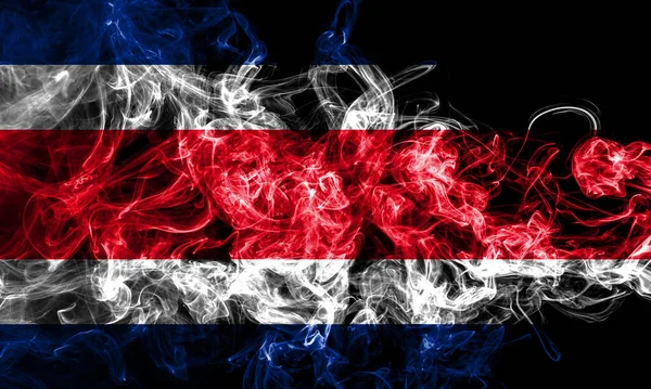 Kostarická Vlajka Kouře — Stock fotografie