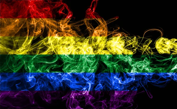 Schwule Rauchfahne Lgbt Flagge — Stockfoto