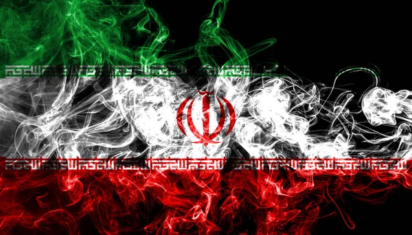 Irán Bandera Humo Bandera Nacional — Foto de Stock