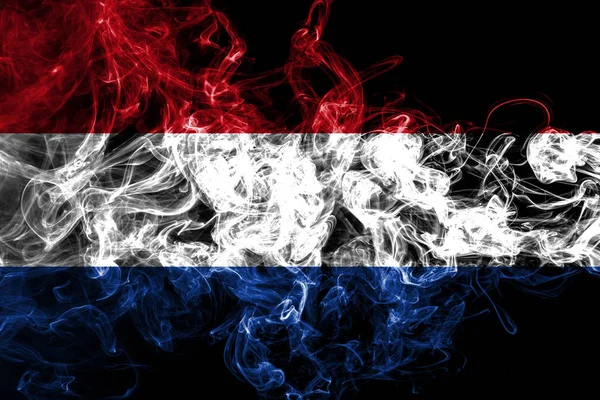 Nizozemská Vlajka Kouře Národní Vlajka — Stock fotografie