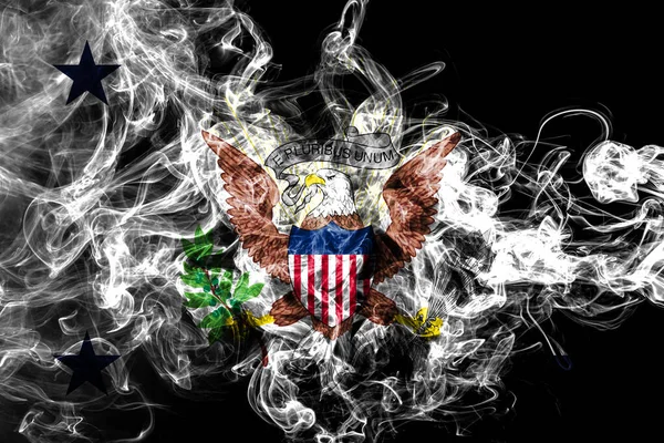 State Smoke Flag États Unis Amérique — Photo