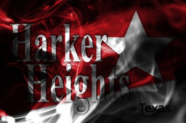 Harker Heights City duman bayrağı, Teksas Eyaleti, Amerika Birleşik Devletleri