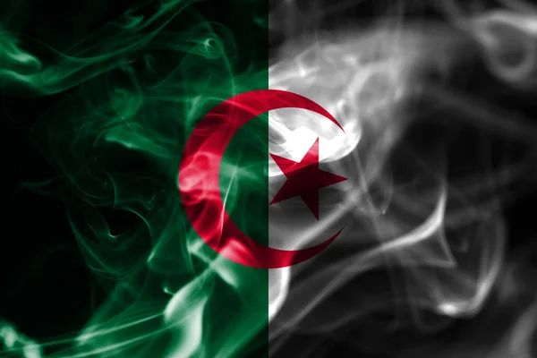 Algeriets Rökflagg Nationell Rökflagg — Stockfoto