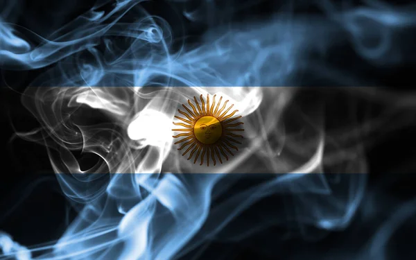 Argentina Bandiera Del Fumo Bandiera Nazionale Del Fumo — Foto Stock