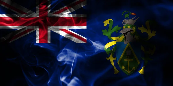 Bandera Humo Islas Pitcairn Territorios Británicos Ultramar Bandera Territorio Dependiente — Foto de Stock