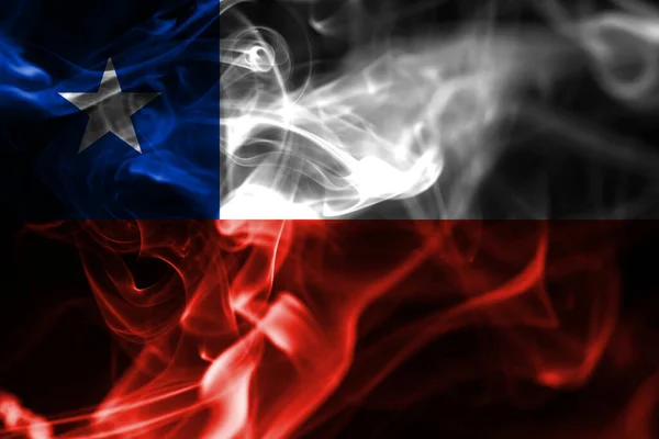 Bandeira Fumo Chile Bandeira Nacional Fumo — Fotografia de Stock
