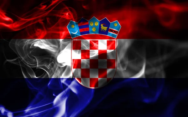 Hırvatistan Ulusal Duman Bayrağı Yaktı — Stok fotoğraf