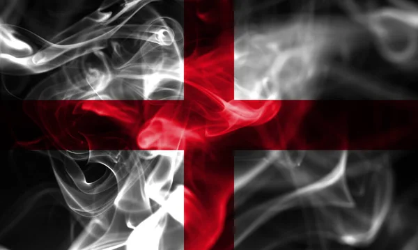 Англия Дымит Флаг Национального Флага Дыма — стоковое фото