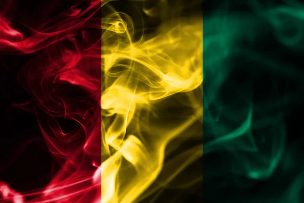 Bandiera Nazionale Del Fumo Della Guinea — Foto Stock