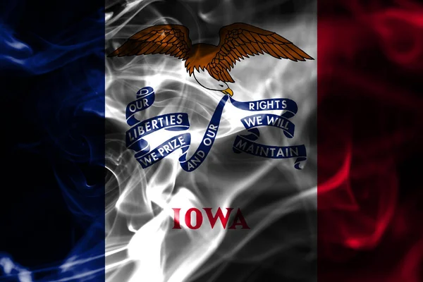Iowa State Smoke Flag Estados Unidos América — Fotografia de Stock